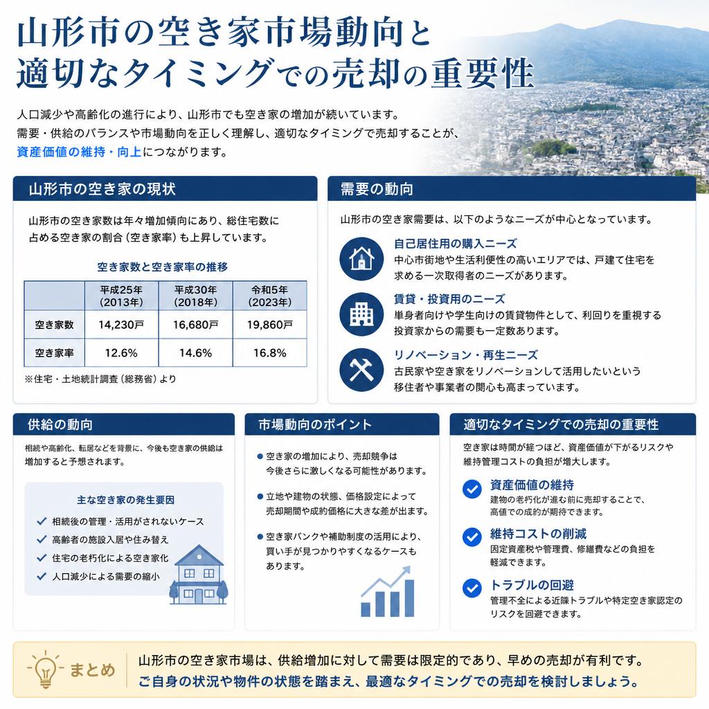2. 山形市の不動産市場の現状