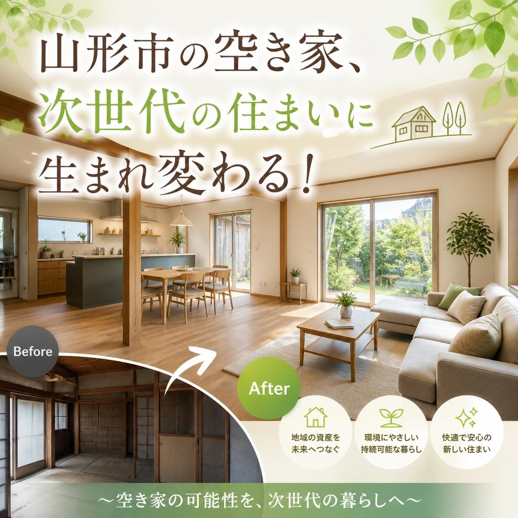山形市の空き家、次世代の住まいに生まれ変わる！
