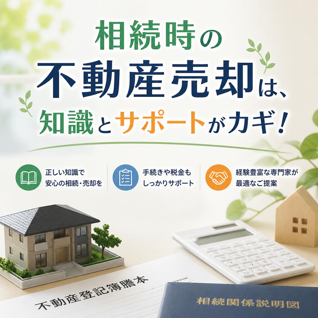 相続時の不動産売却は、知識とサポートがカギ！