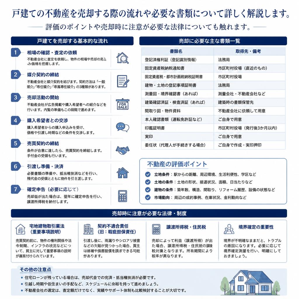 戸建て不動産の売却手続き