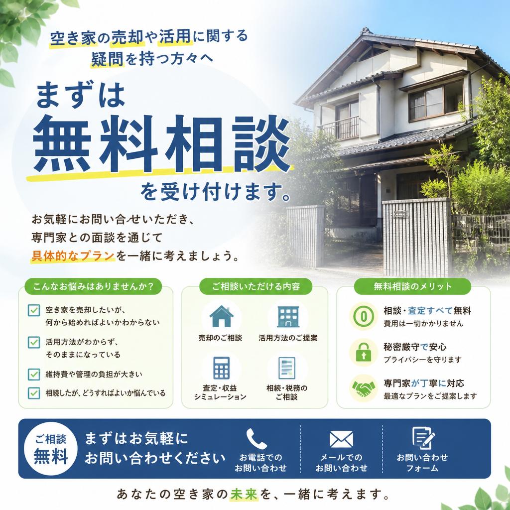 まずは無料相談を！