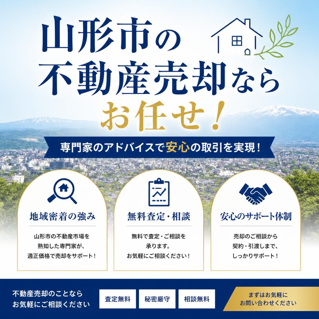 山形市の不動産売却ならお任せ！専門家のアドバイスで安心の取引を実現！