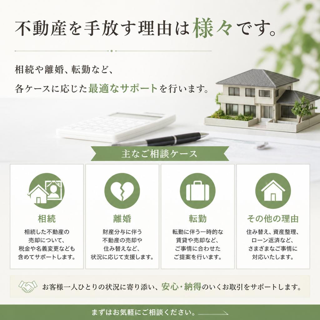 売却をお考えの理由