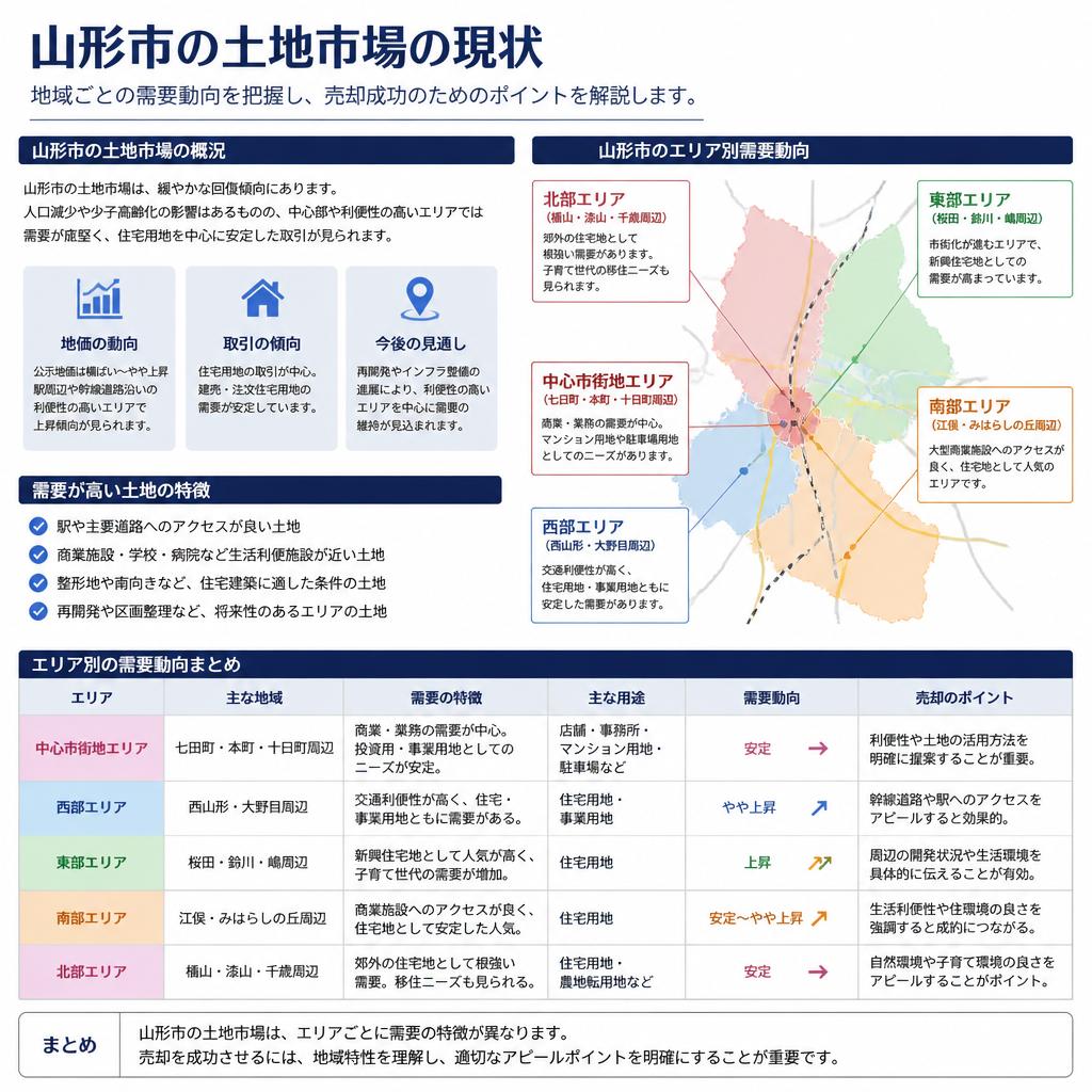 山形市の土地市場と需要動向