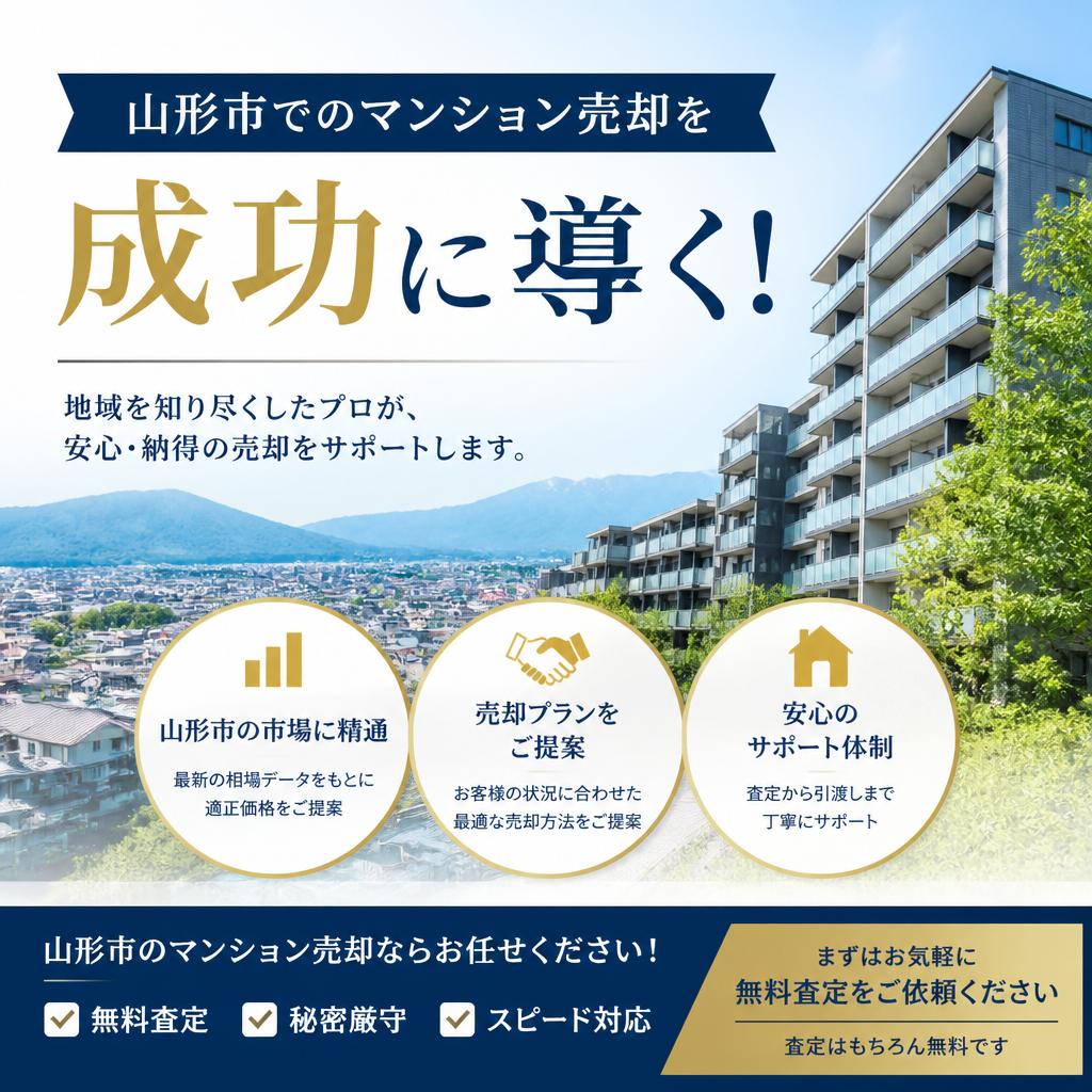 山形市でのマンション売却を成功に導く！