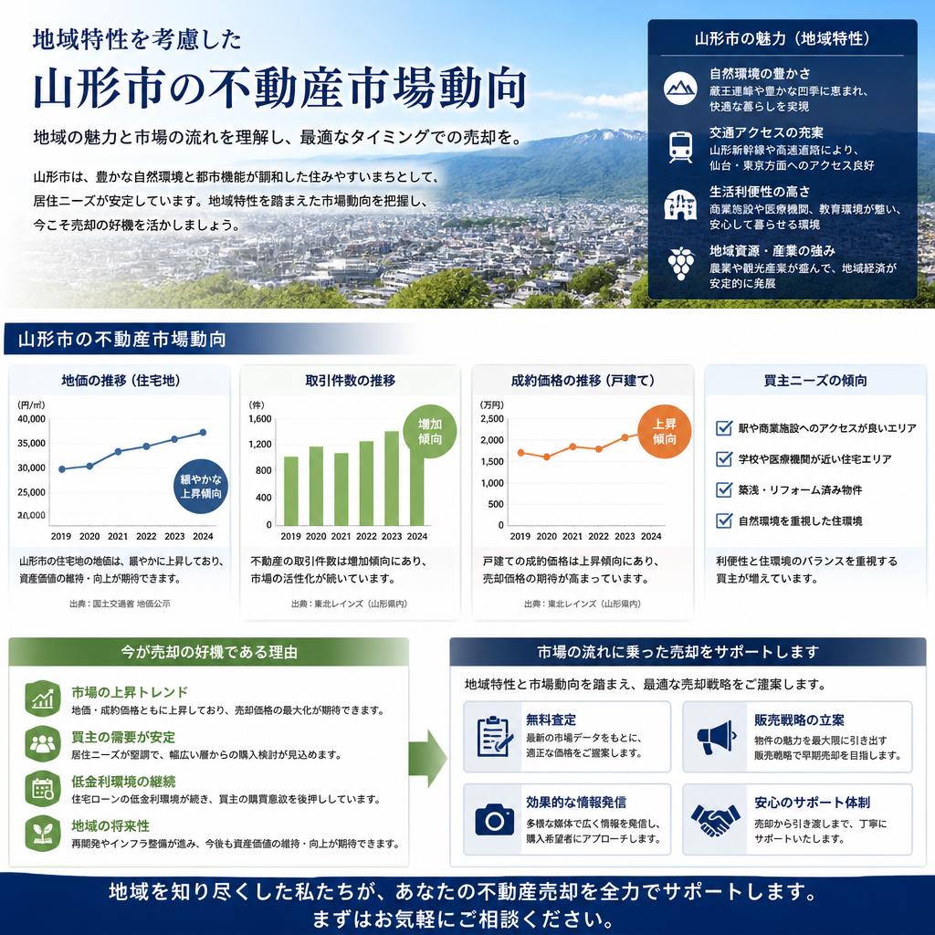 山形市ならではの市場動向