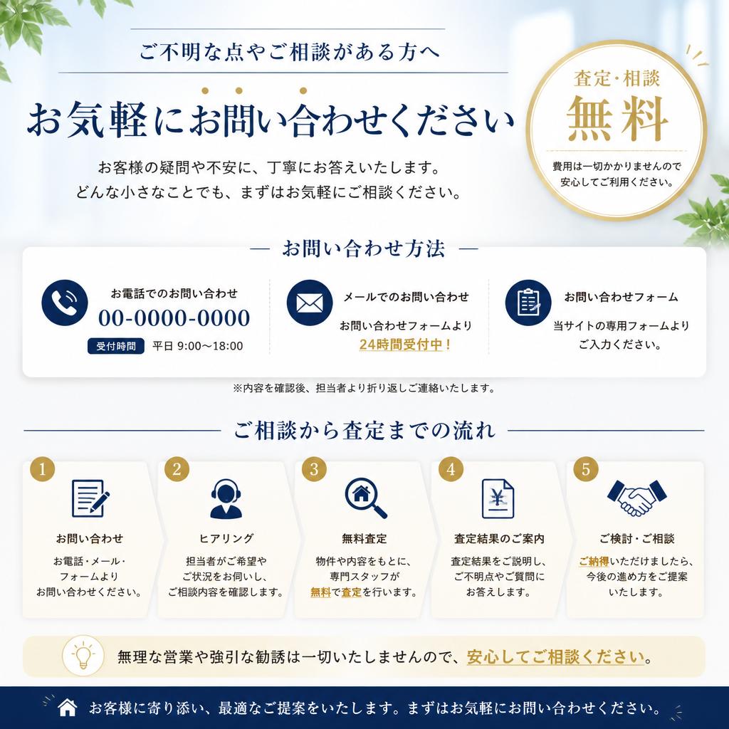まずは気軽に相談してみましょう！