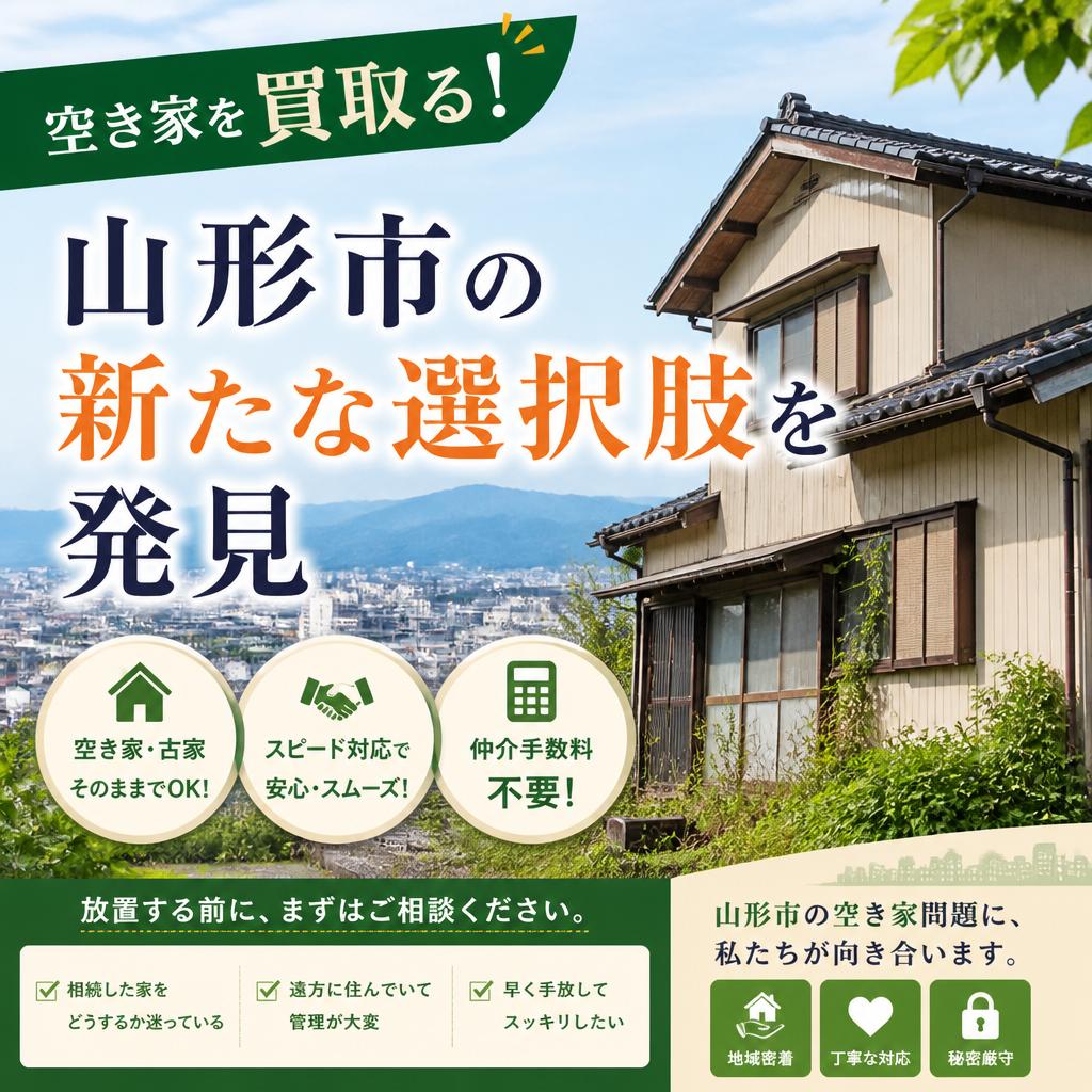 空き家を買取る！山形市の新たな選択肢を発見