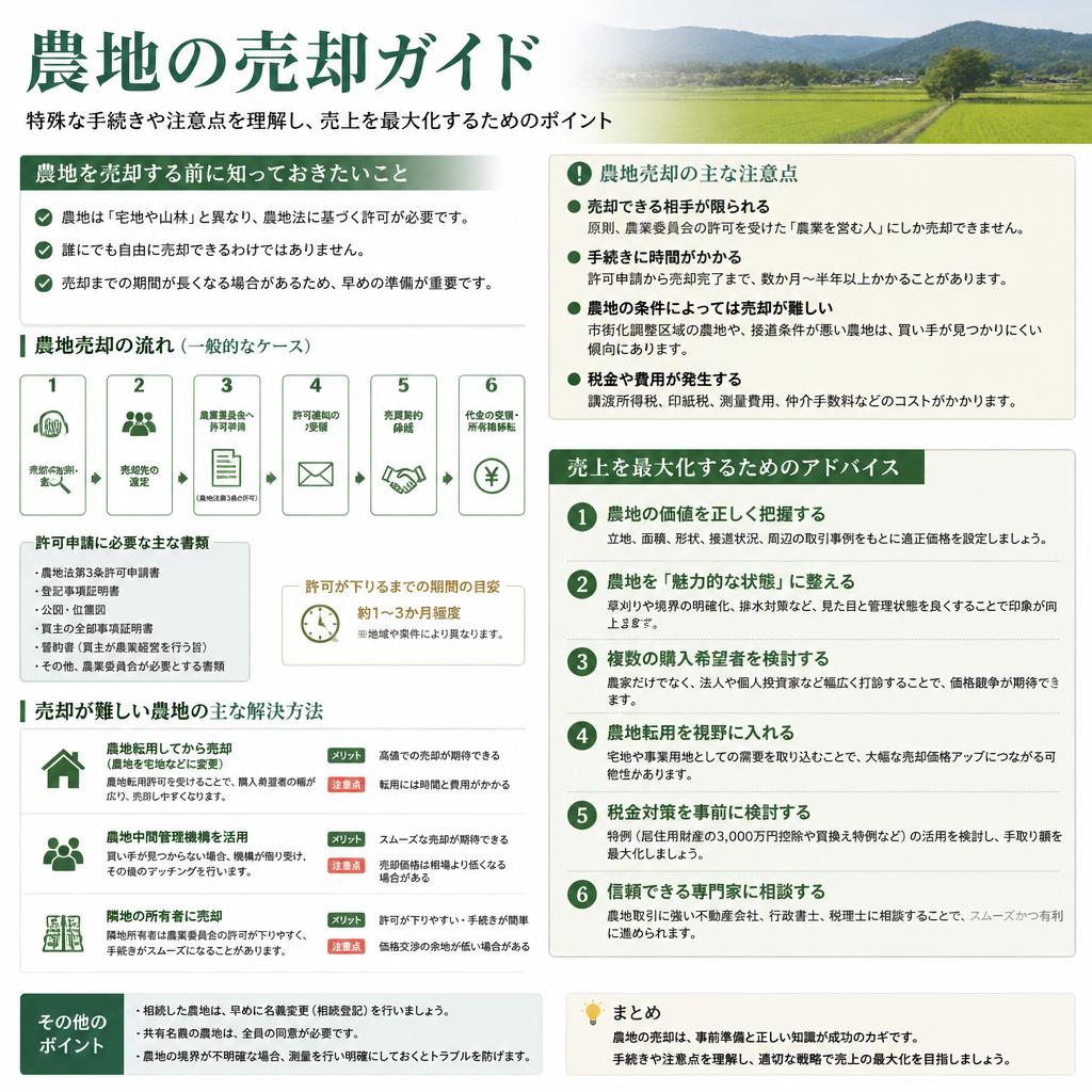 農地売却のポイント
