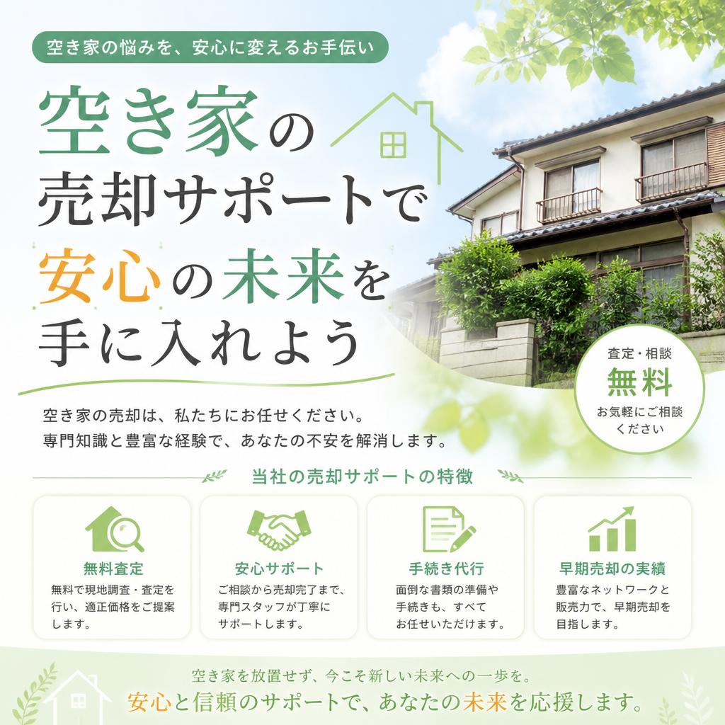 空き家の売却サポートで安心の未来を手に入れよう